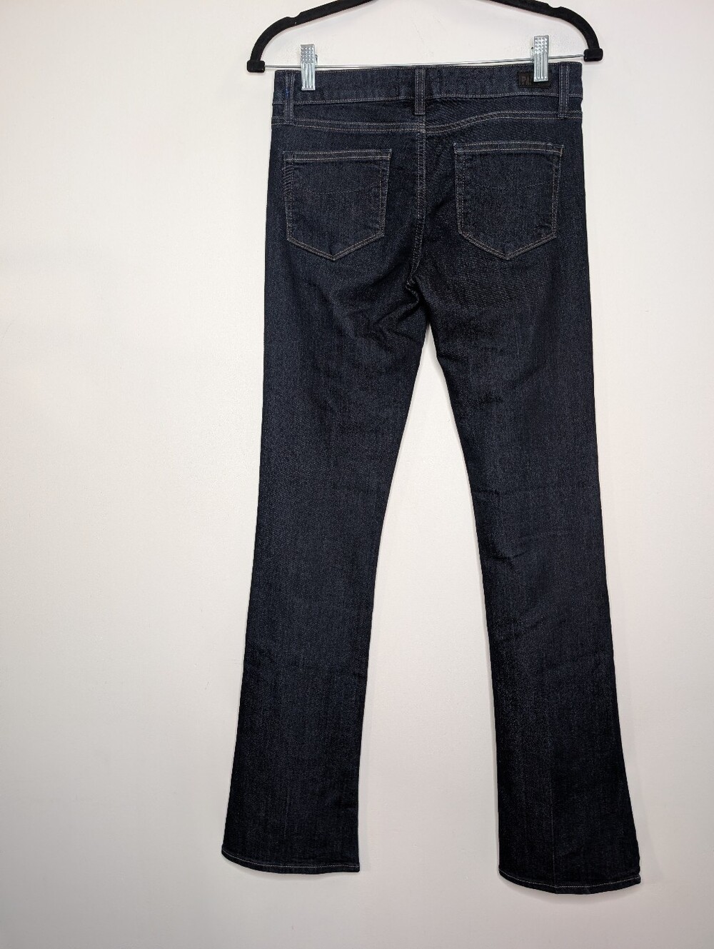 PAIGE Dark Indigo Flare Jeans - Picture 4 of 7